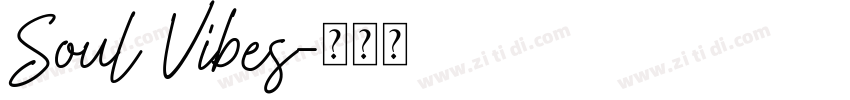 Soul Vibes字体转换